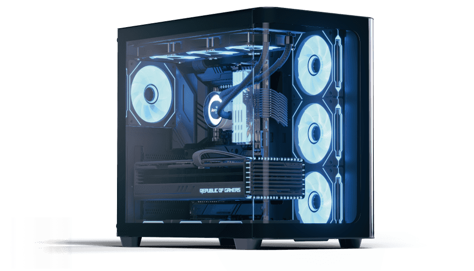 AeroCool P500C Mid-Tower Gaming Case and PSU Lux Pro 750W Bronze