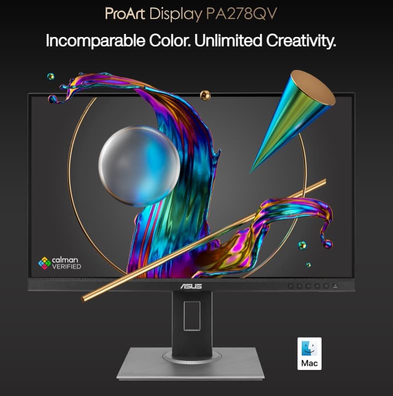 ASUS ProArt Display PA278QV 27-inch QHD Professional Monitor