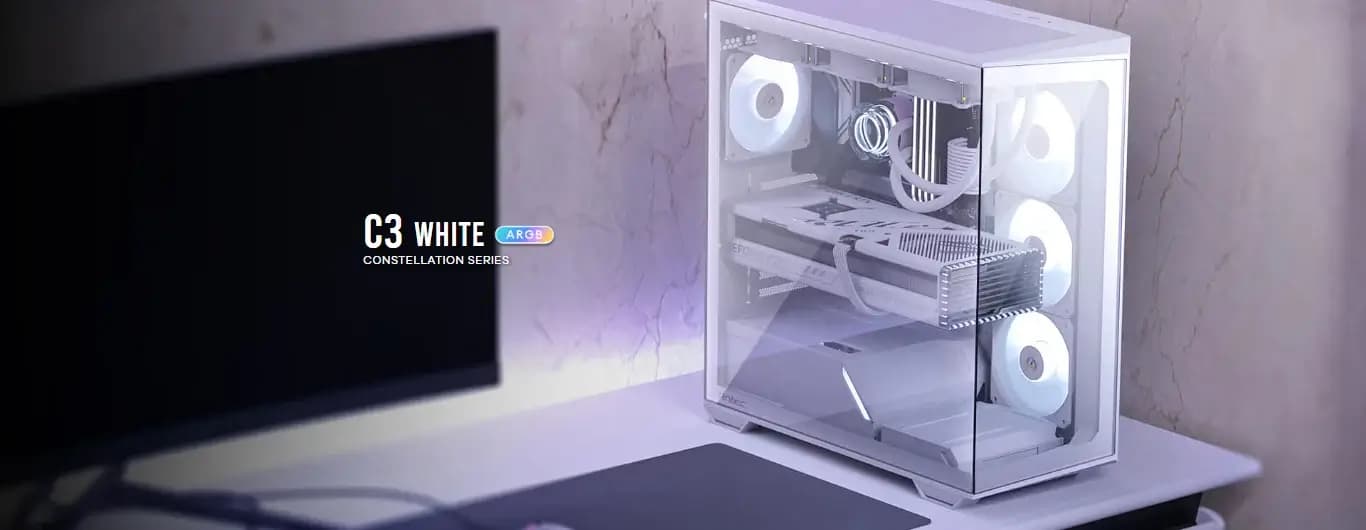 Antec C3 ARGB White Mid-Tower Case