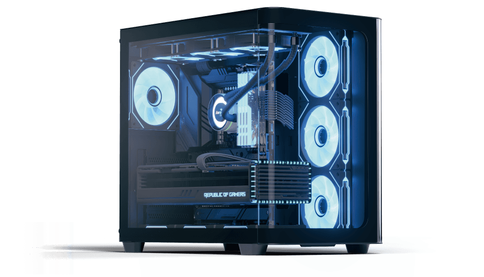 AeroCool P500C Mid-Tower Gaming Case and PSU Lux Pro 750W Bronze