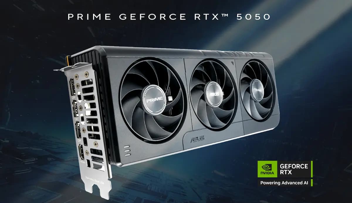 ASUS PRIME GeForce RTX 5050 O8G Graphics Card صورة رقم 2